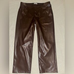 Abercrombie & Fitch Chocolate Leather Pants